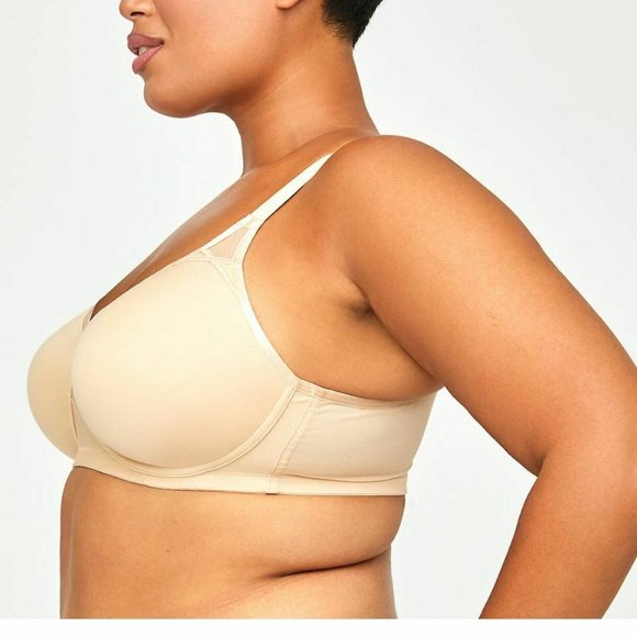 42C Size Nude Tan color Comfortably Cool Catherines No Wire Bra, New! - Picture 3 of 5